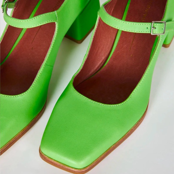 Intentionally Blank (from Anthropologie) bright green shoes size 8 New in box - Picture 7 of 10